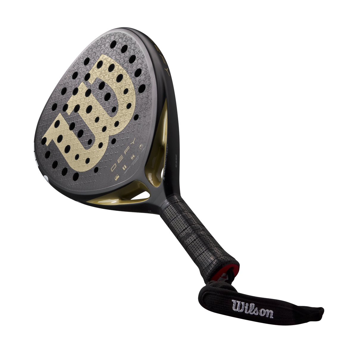 Wilson Defy V1 Padel Racket, Black/Gold - alternate view 5