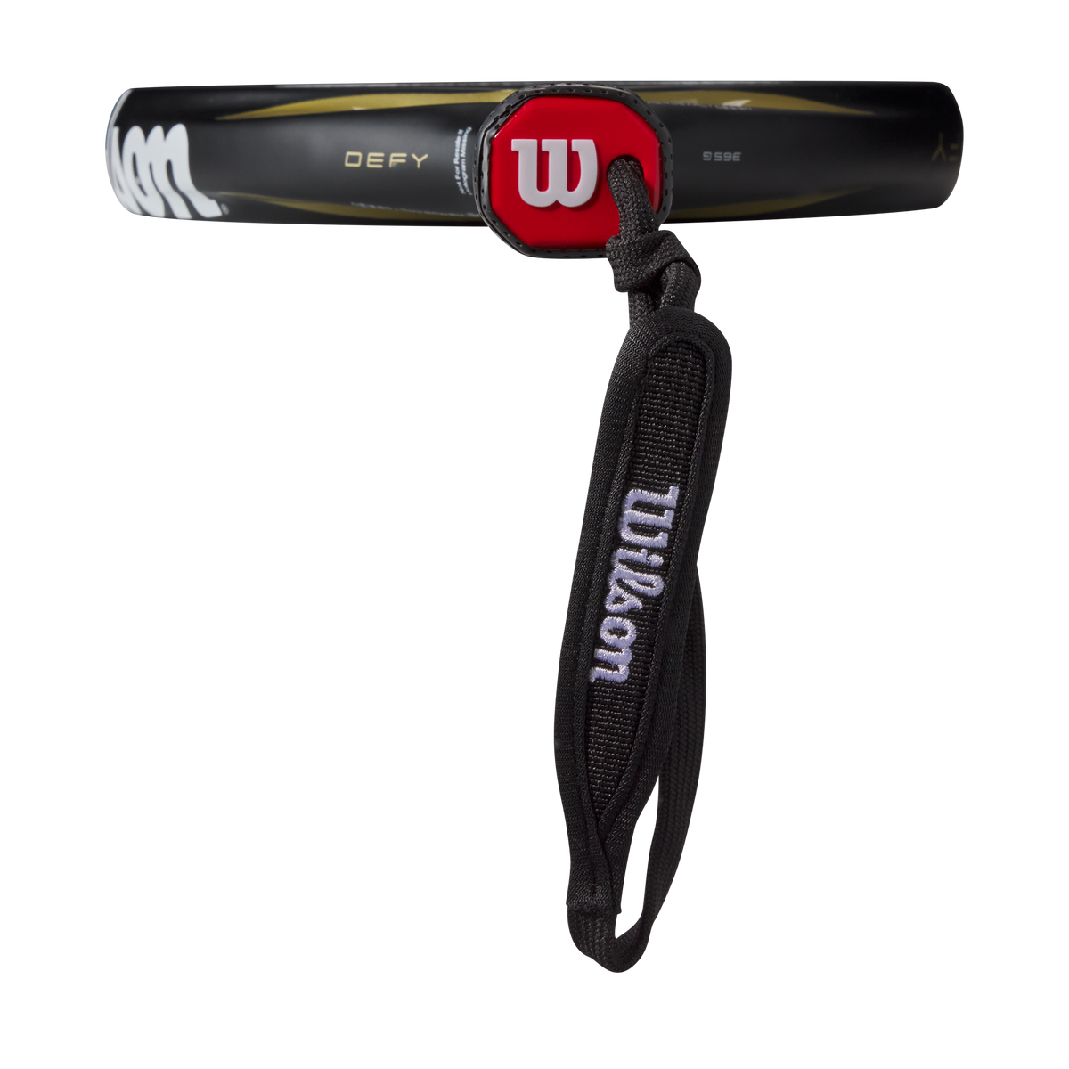 Wilson Defy V1 Padel Racket, Black/Gold - alternate view 4