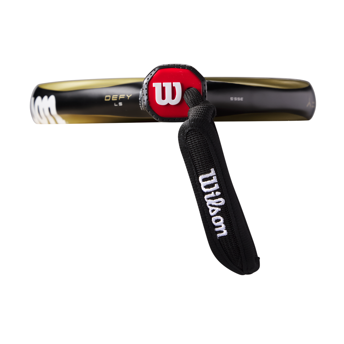Wilson Defy LS V1 Padel Racket, Black/Gold - alternate view 4