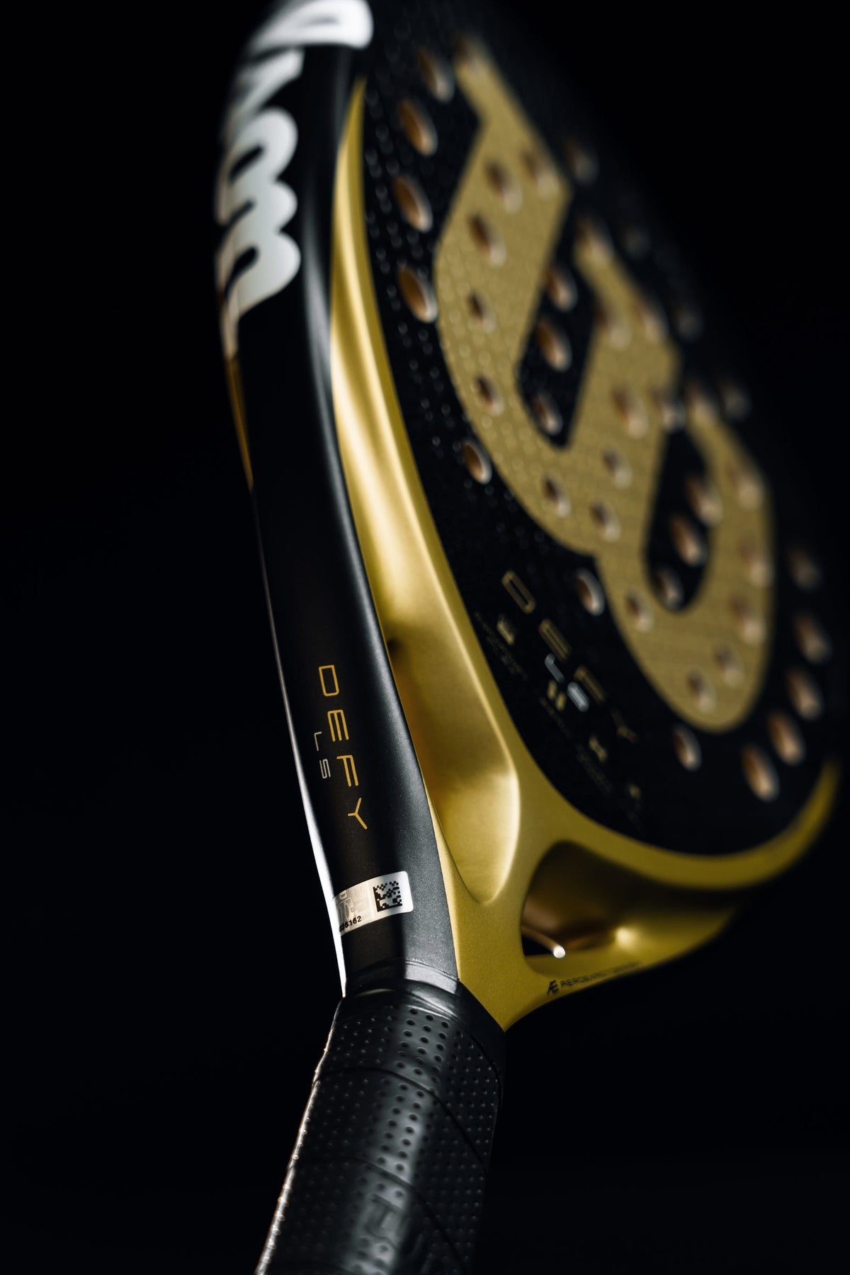 Wilson Defy LS V1 Padel Racket, Black/Gold - alternate view 7
