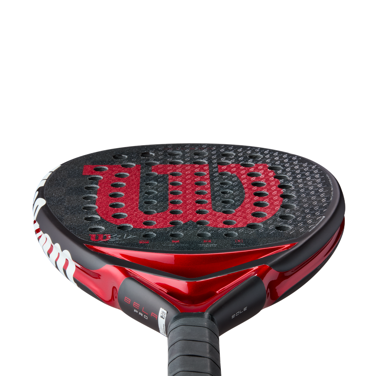 Wilson Bela Pro V3 Padel Racket, Black/Red - alternate view 3