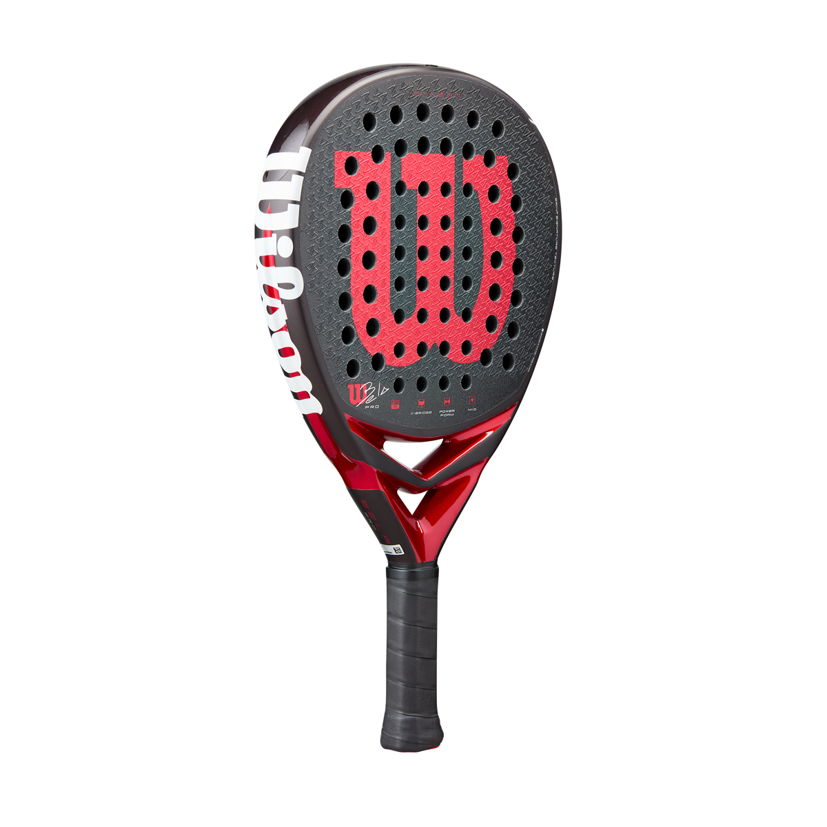 Wilson Bela Pro V3 Padel Racket, Black/Red - alternate view 1