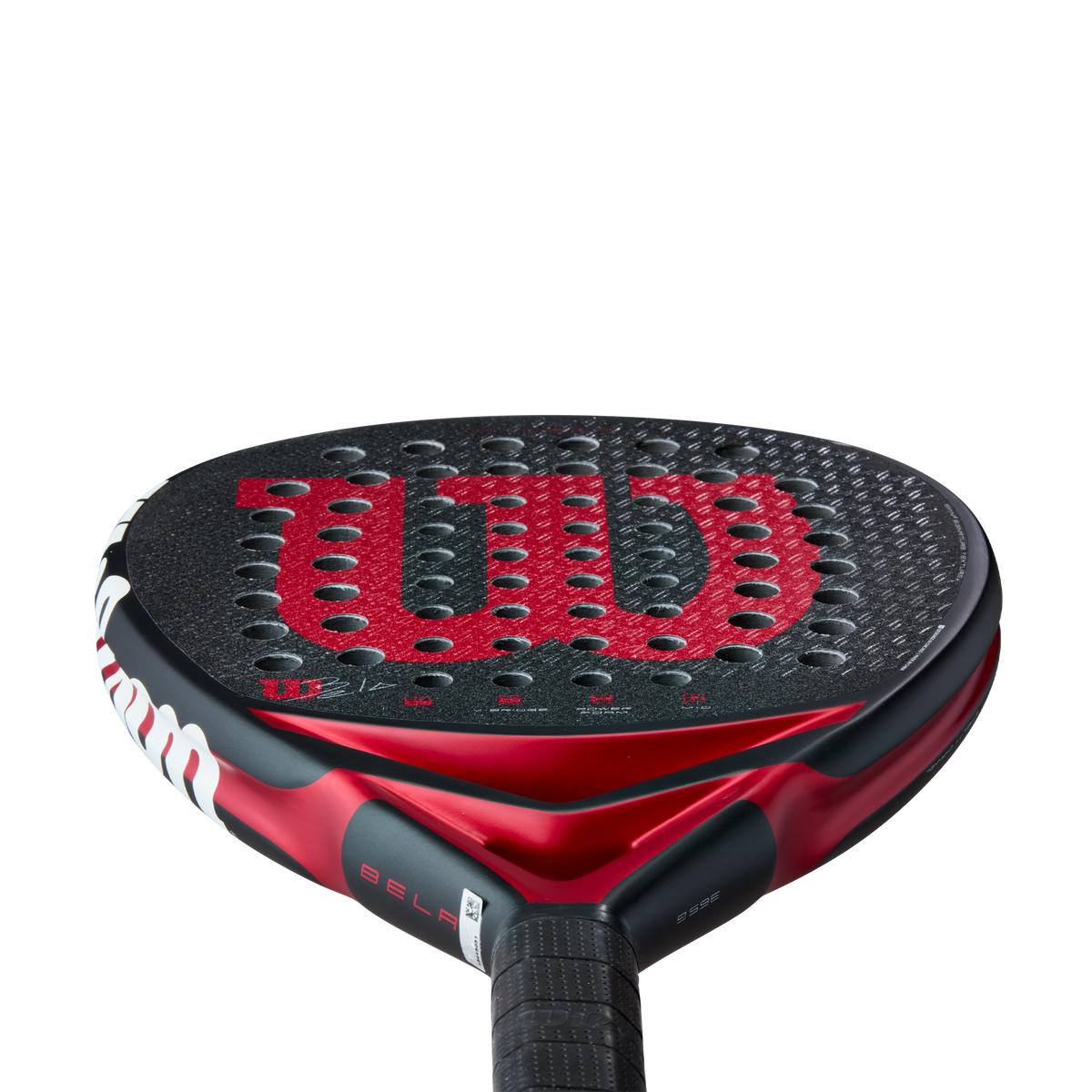 Wilson Bela V3 Padel Racket, Black/Red - alternate view 3