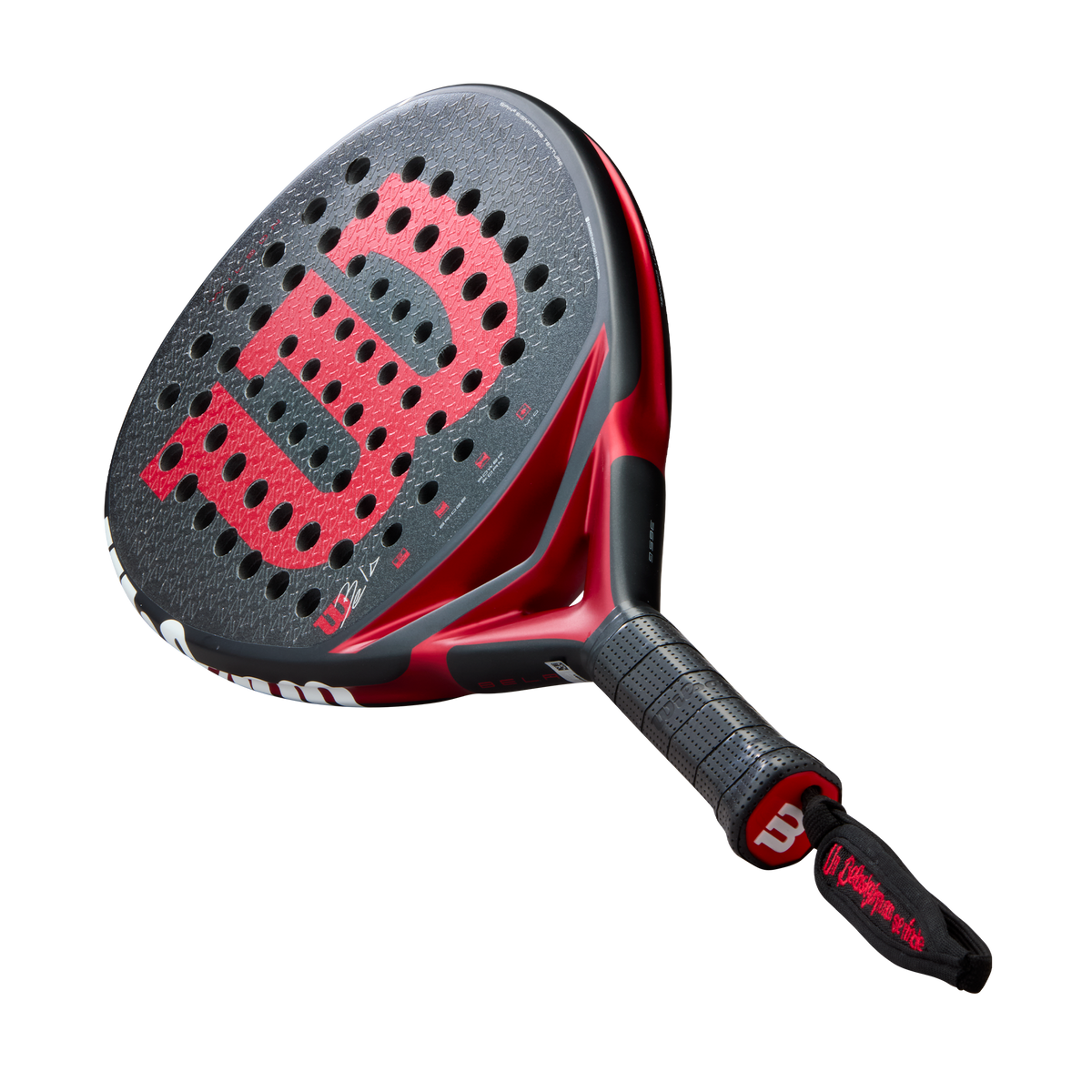 Wilson Bela V3 Padel Racket, Black/Red - alternate view 6