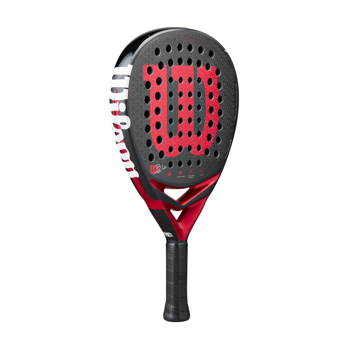 Wilson Bela V3 Padel Racket, Black/Red - alternate view 1