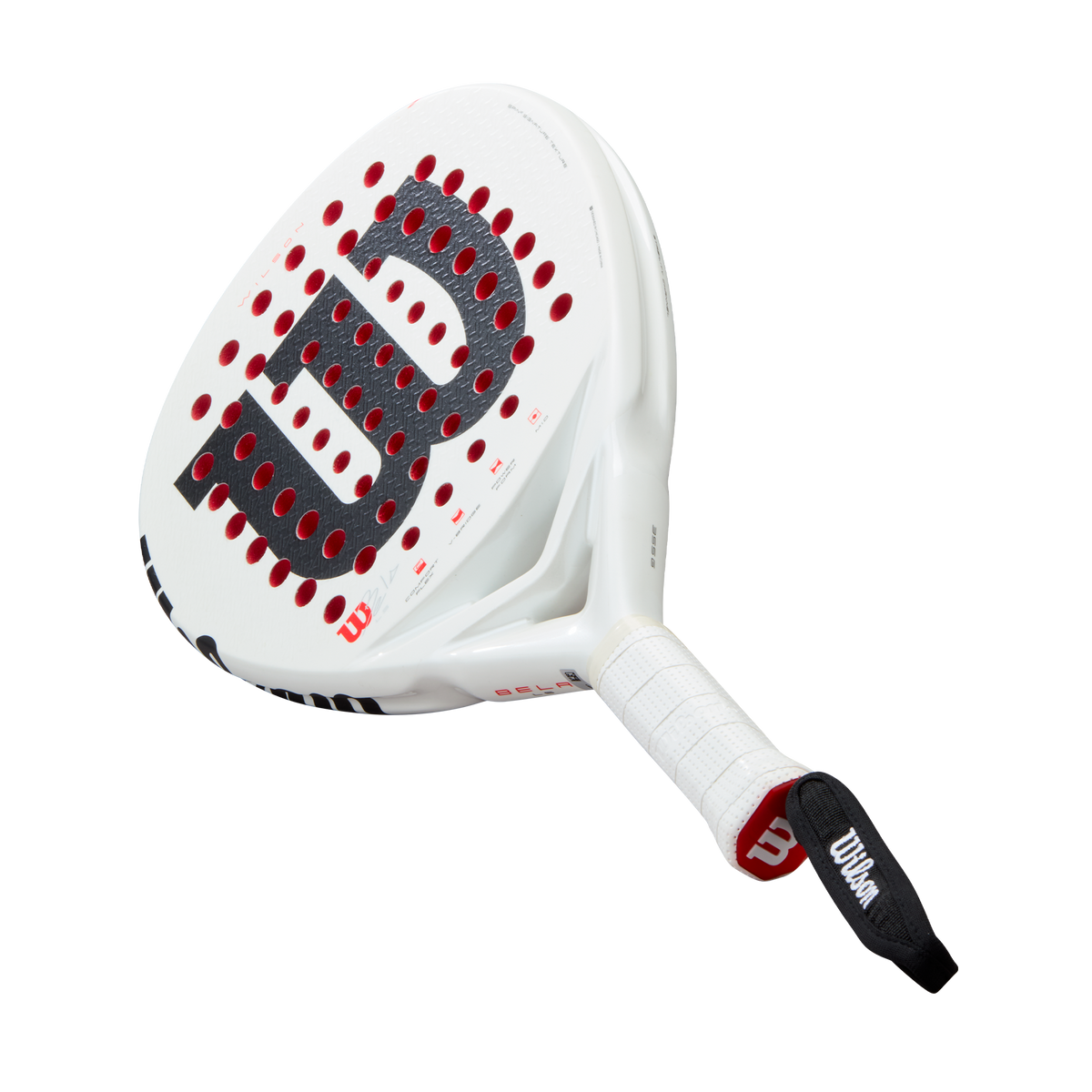Wilson Bela LS V3 Padel Racket, White/Red - alternate view 6