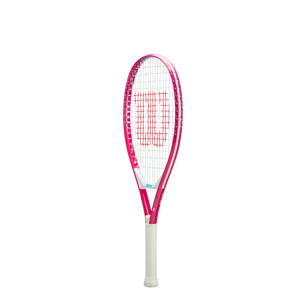 Wilson Ultra Power Junior 23 Tennis Racket, Strung, Pink/White - alternate view 1