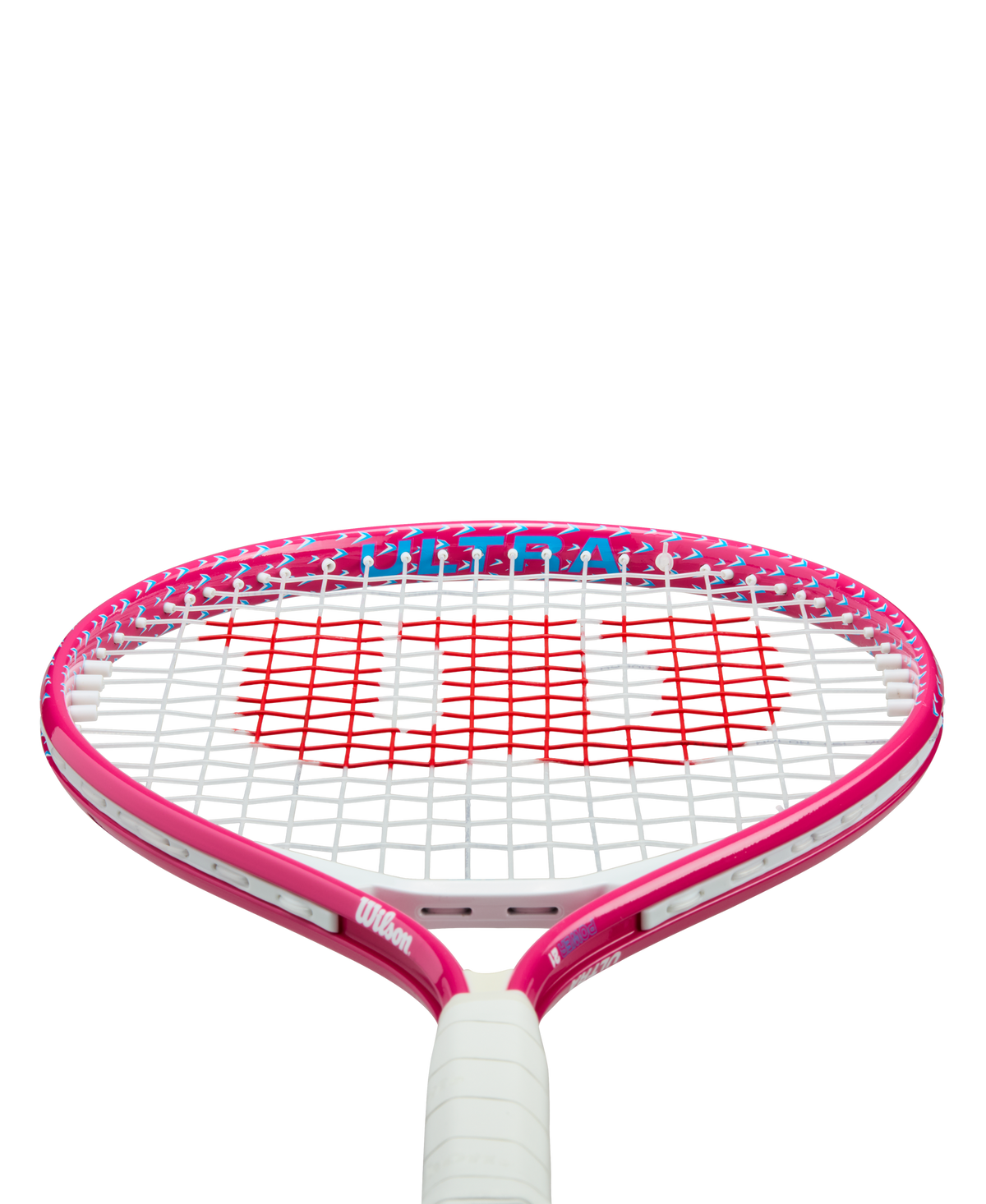 Wilson Ultra Power Junior 21 Tennis Racket, Strung, Pink/White - alternate view 2