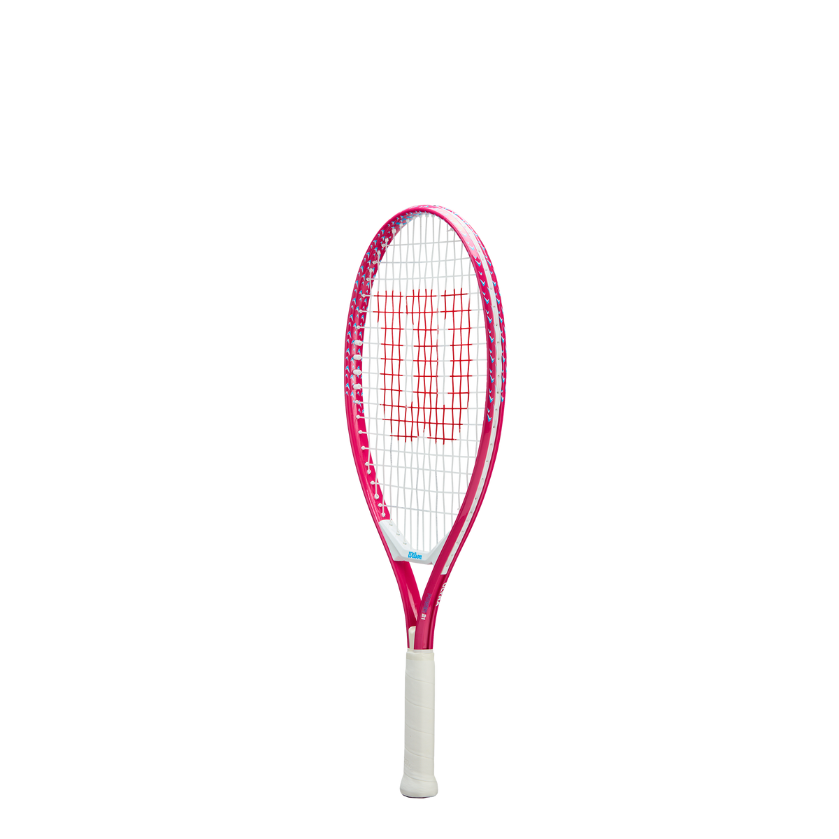 Wilson Ultra Power Junior 21 Tennis Racket, Strung, Pink/White - alternate view 1