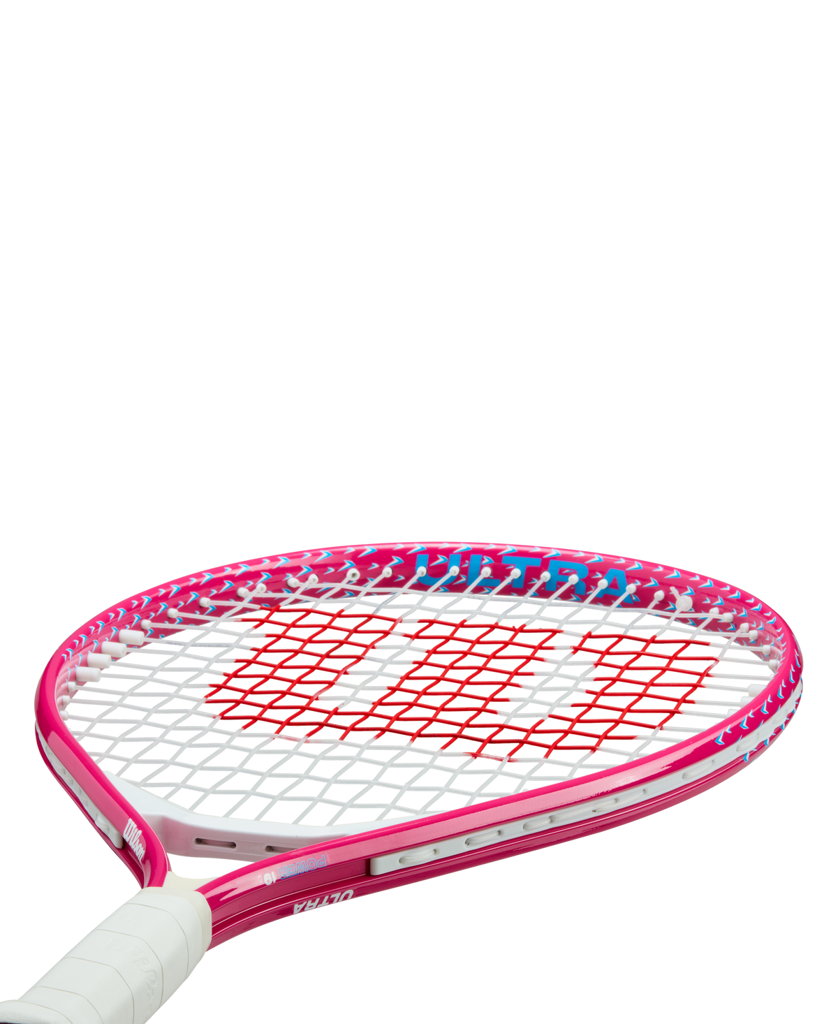 Wilson Ultra Power Jr 19 Tennis Racket, Strung, Pink/White - alternate view 3