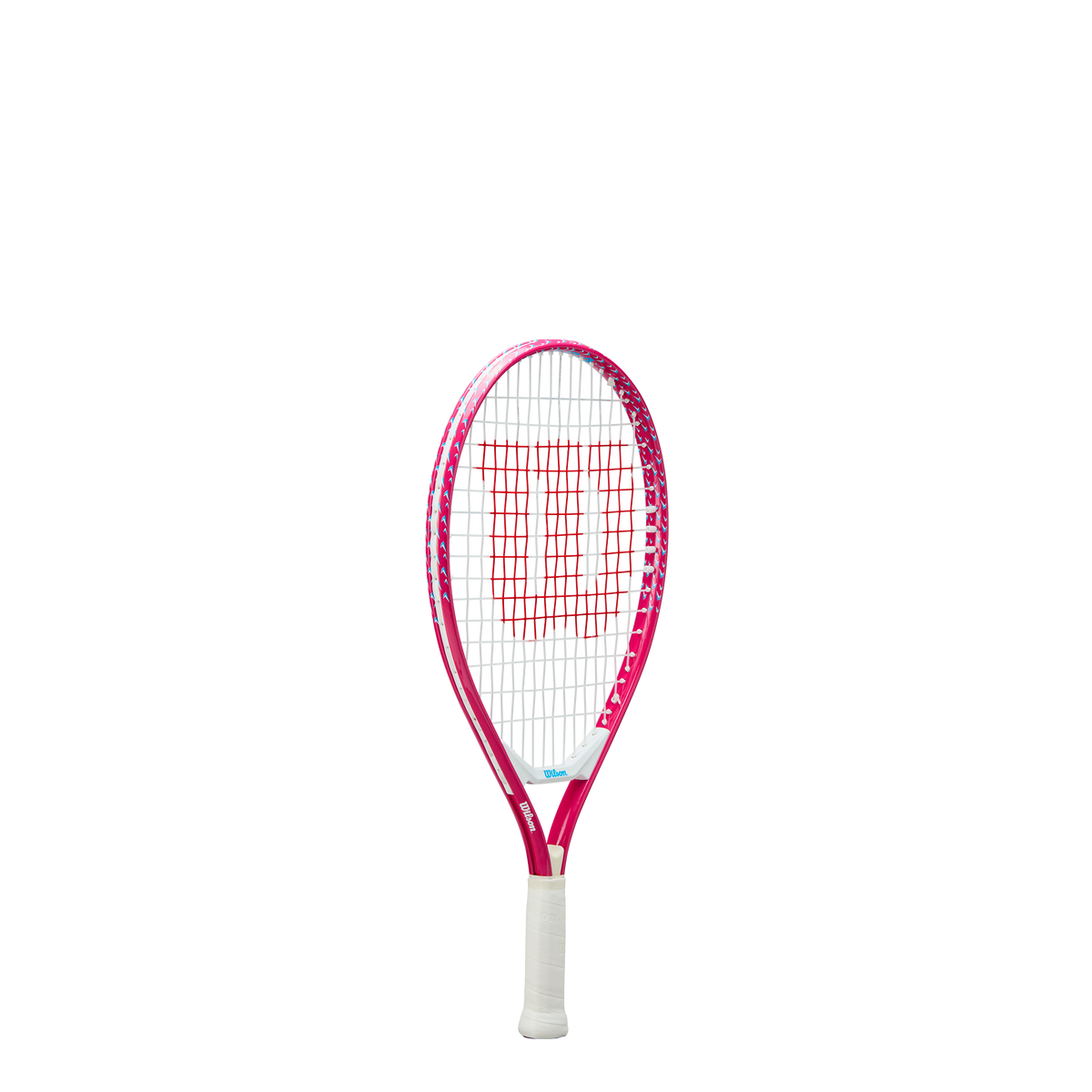 Wilson Ultra Power Jr 19 Tennis Racket, Strung, Pink/White - main view