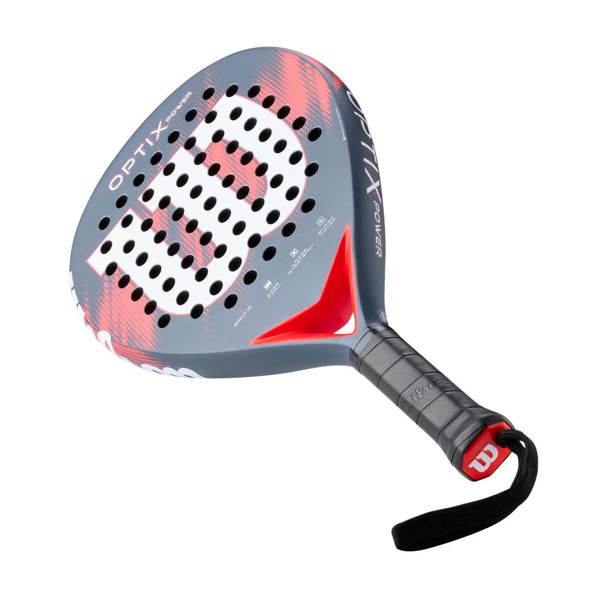 Wilson Optix V2 Power Padel Racket, Red - alternate view 6