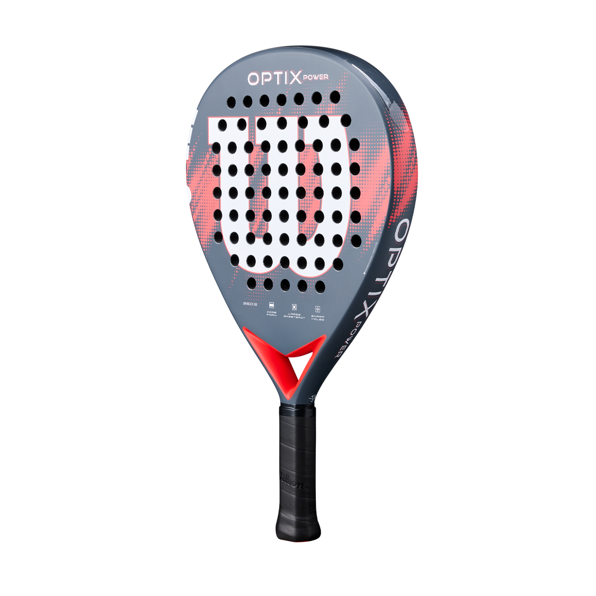 Wilson Optix V2 Power Padel Racket, Red - alternate view 2
