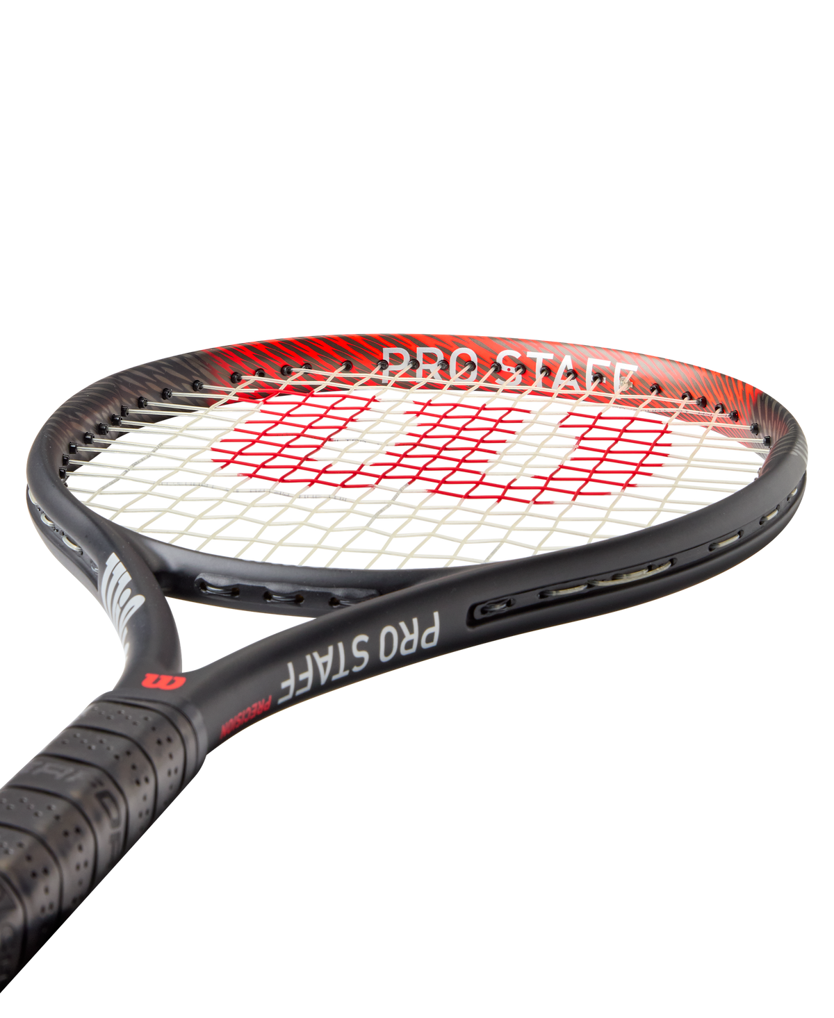 Wilson Pro Staff Precision NXT 26 Junior Tennis Racket, Strung in Black/Red - alternate view 2
