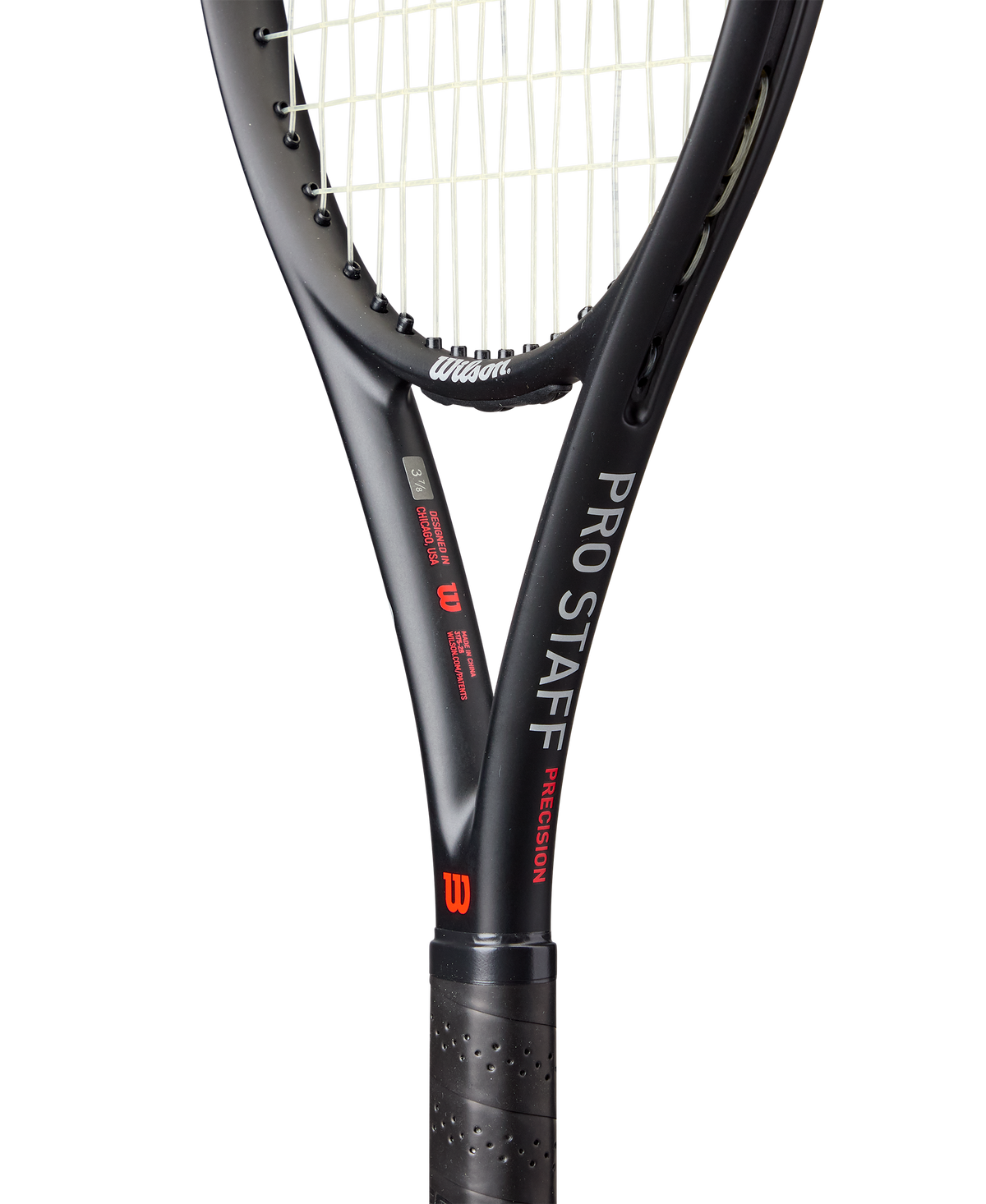 Wilson Pro Staff Precision NXT 26 Junior Tennis Racket, Strung in Black/Red - alternate view 3