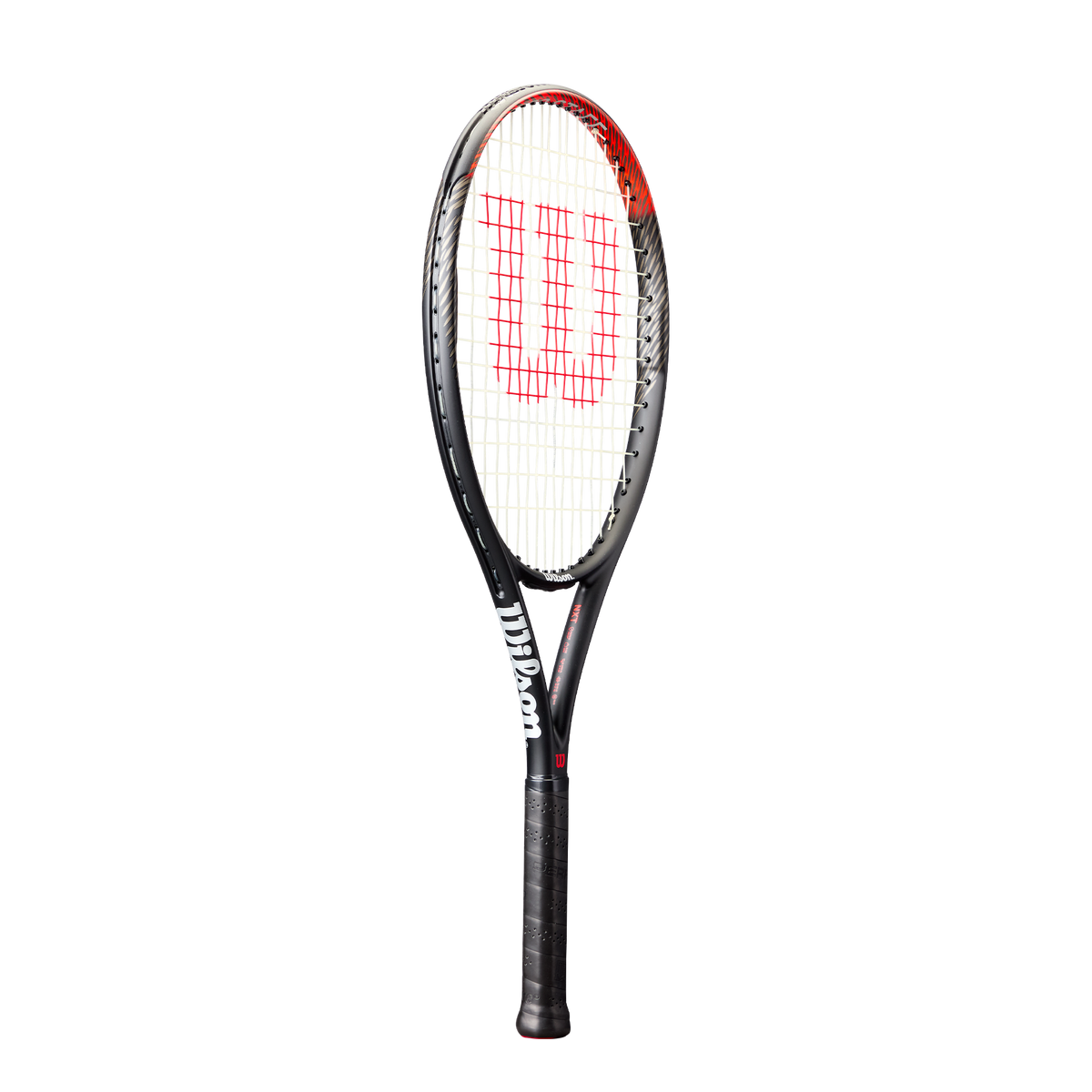 Wilson Pro Staff Precision NXT 26 Junior Tennis Racket, Strung in Black/Red - main view