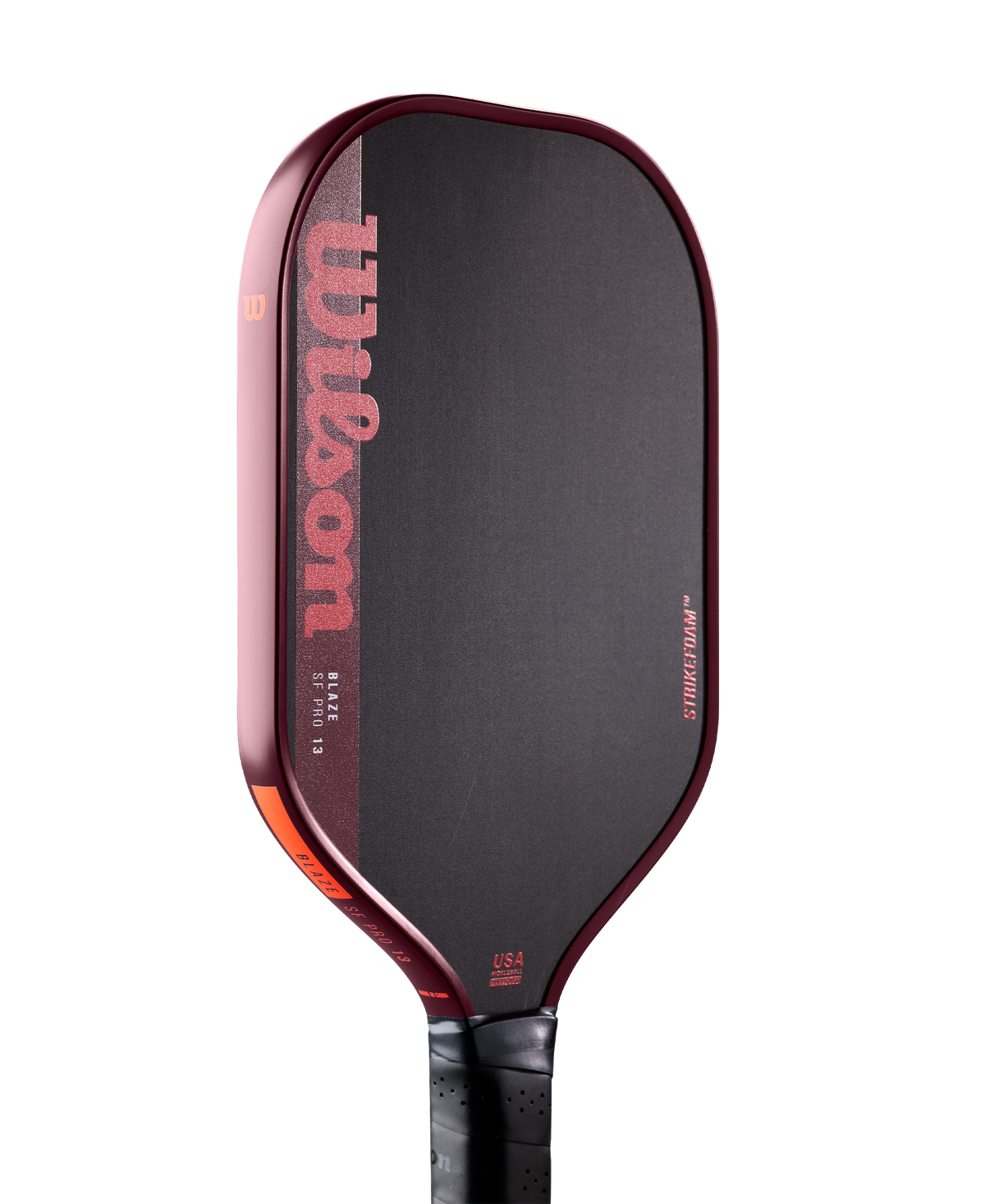Wilson Blaze StrikeFoam Pro 13 Pickleball Paddle, Black/Red - alternate view 4