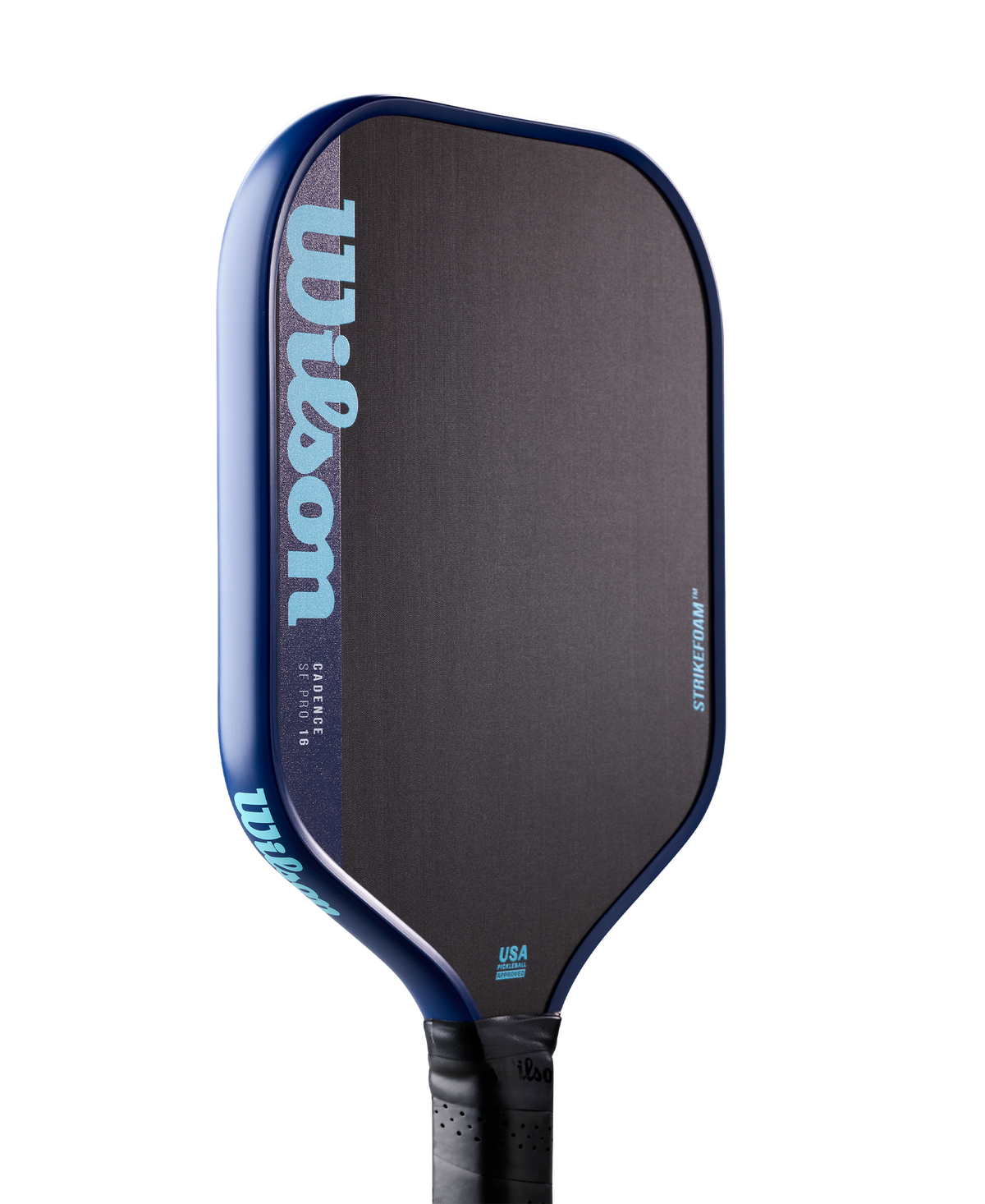Wilson Cadence StrikeFoam Pro 16 Pickleball Paddle, Black/Blue - alternate view 4