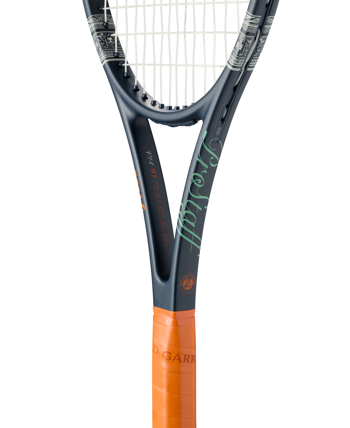 Wilson Pro Staff 97 V14 Roland-Garros 2026 Session de Soirée Tennis Racket, Unstrung in Dark Blue - alternate view 4