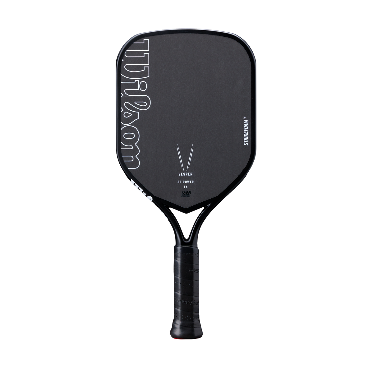 Wilson Vesper SF Power 14 Pickleball Paddle, Black/White - main view