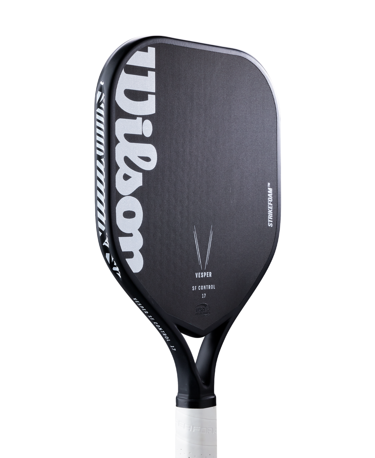 Wilson Vesper SF Control 17 Pickleball Paddle, Black/White - alternate view 4