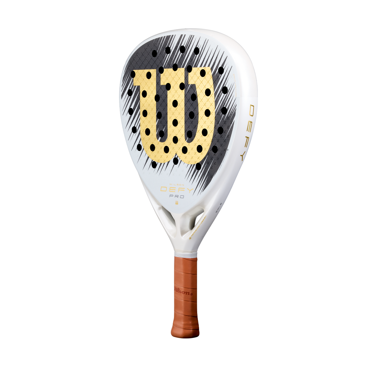 Wilson Defy Pro V1 SE Padel Racket, White/Gold - alternate view 2