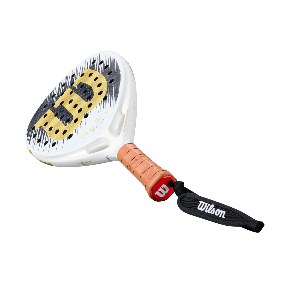Wilson Defy Pro V1 SE Padel Racket, White/Gold - alternate view 6