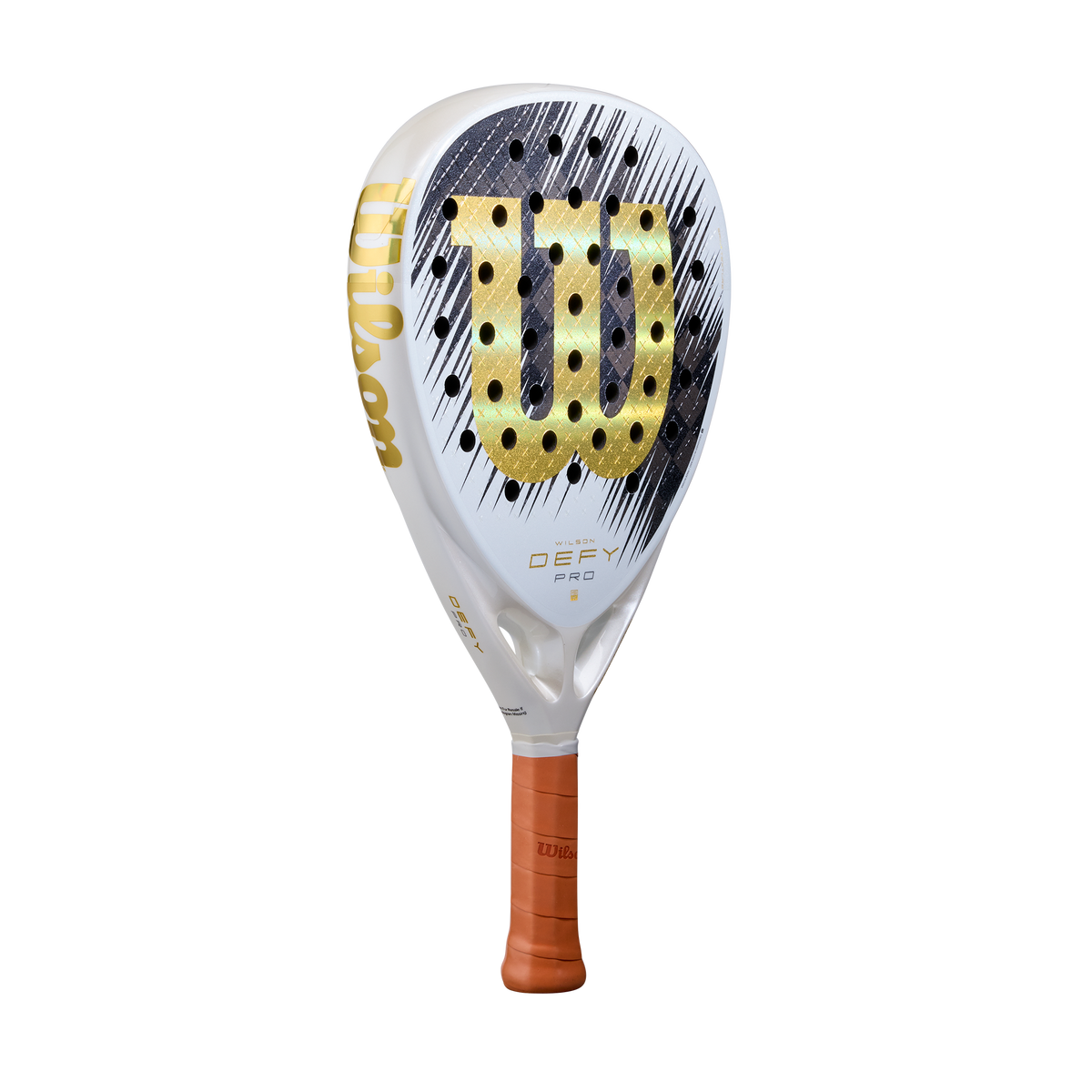 Wilson Defy Pro V1 SE Padel Racket, White/Gold - alternate view 1