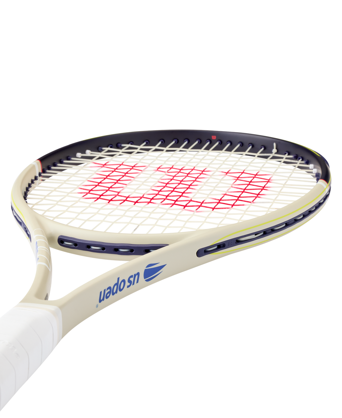 Wilson Blade 98 16x19 V10 US Open 2026 Tennis Racket Unstrung in Cream/Navy - alternate view 3