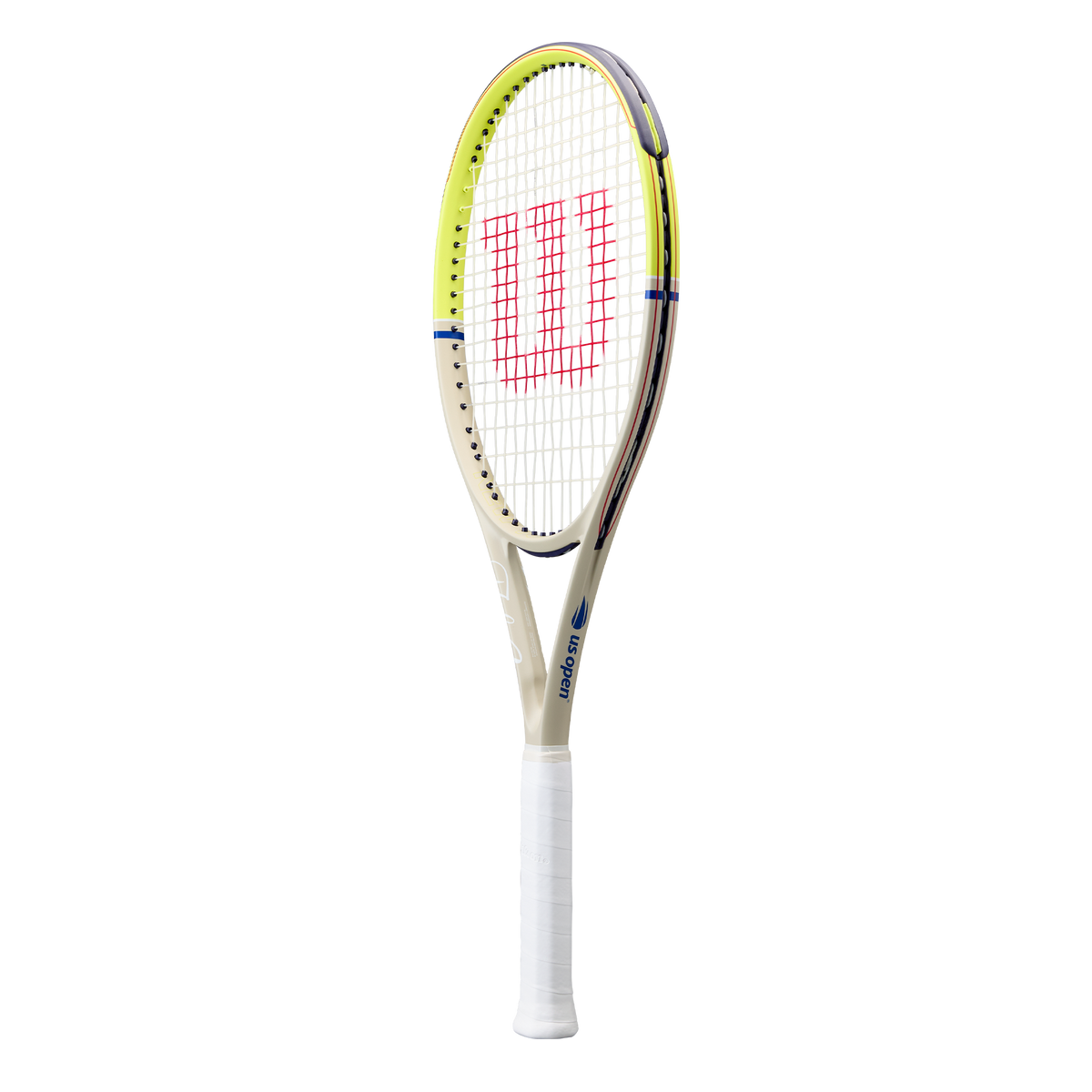Wilson Clash 100 V3 US Open 2026 Tennis Racket Unstrung in Cream/Navy - alternate view 1