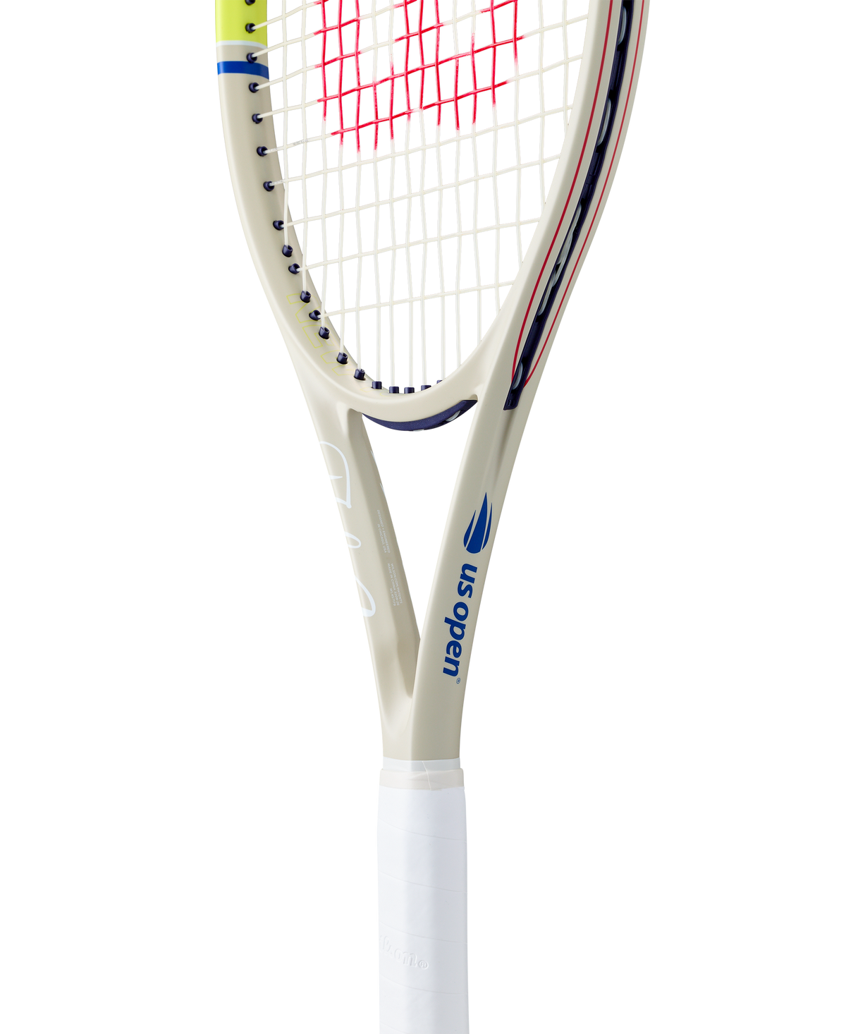 Wilson Clash 100 V3 US Open 2026 Tennis Racket Unstrung in Cream/Navy - alternate view 4