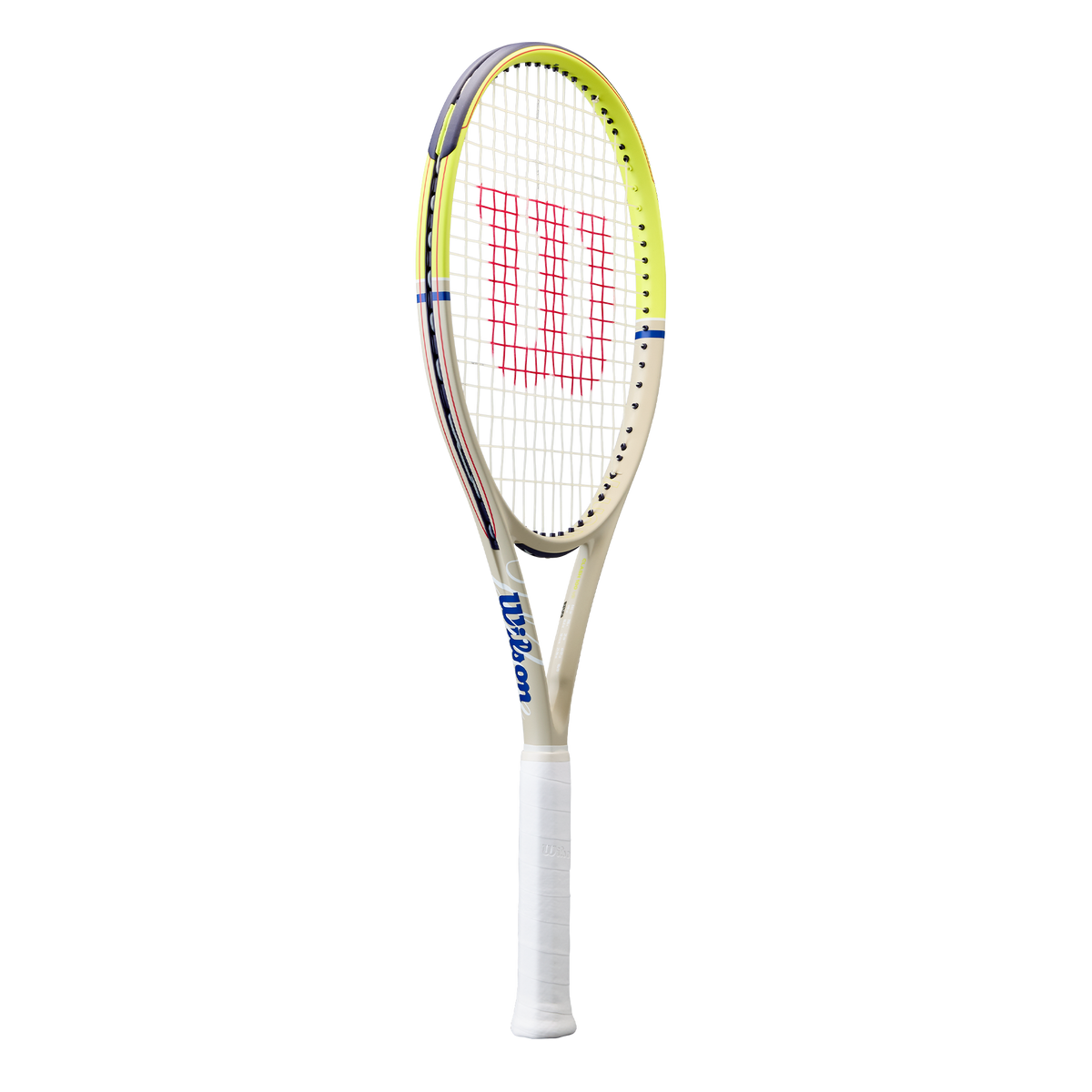Wilson Clash 100 V3 US Open 2026 Tennis Racket Unstrung in Cream/Navy - main view