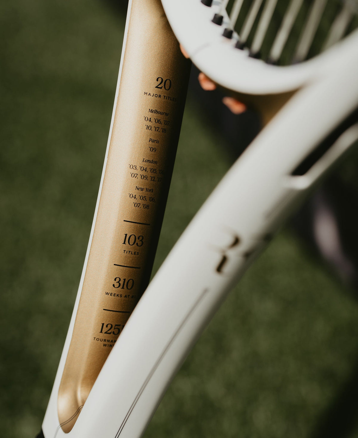 Wilson RF 01 Hall of Fame Tennis Racket Unstrung, White/Gold - alternate view 5