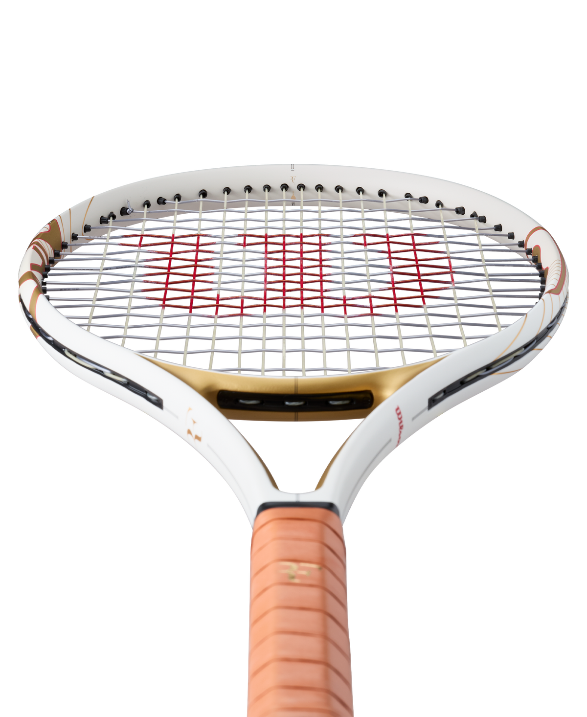 Wilson RF 01 Hall of Fame Tennis Racket Unstrung, White/Gold - alternate view 2