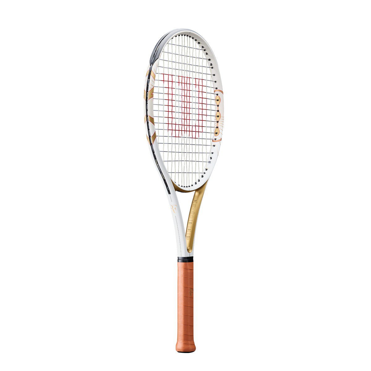 Wilson RF 01 Hall of Fame Tennis Racket Unstrung, White/Gold - main view