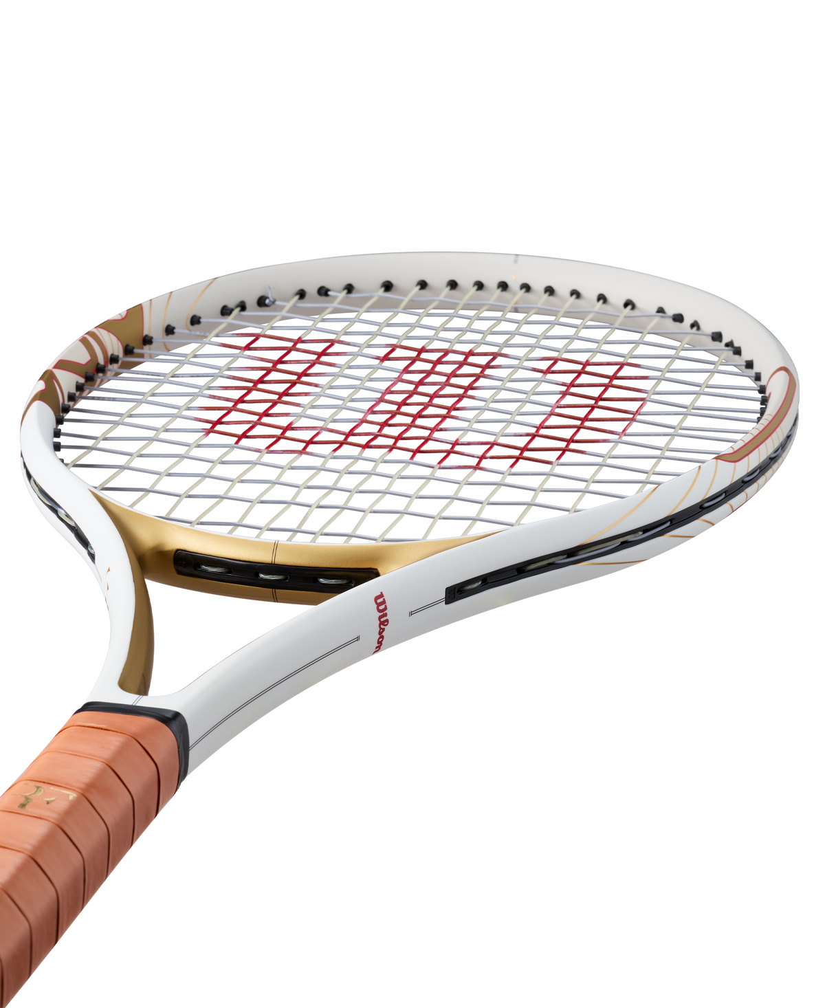 Wilson RF 01 Hall of Fame Tennis Racket Unstrung, White/Gold - alternate view 3