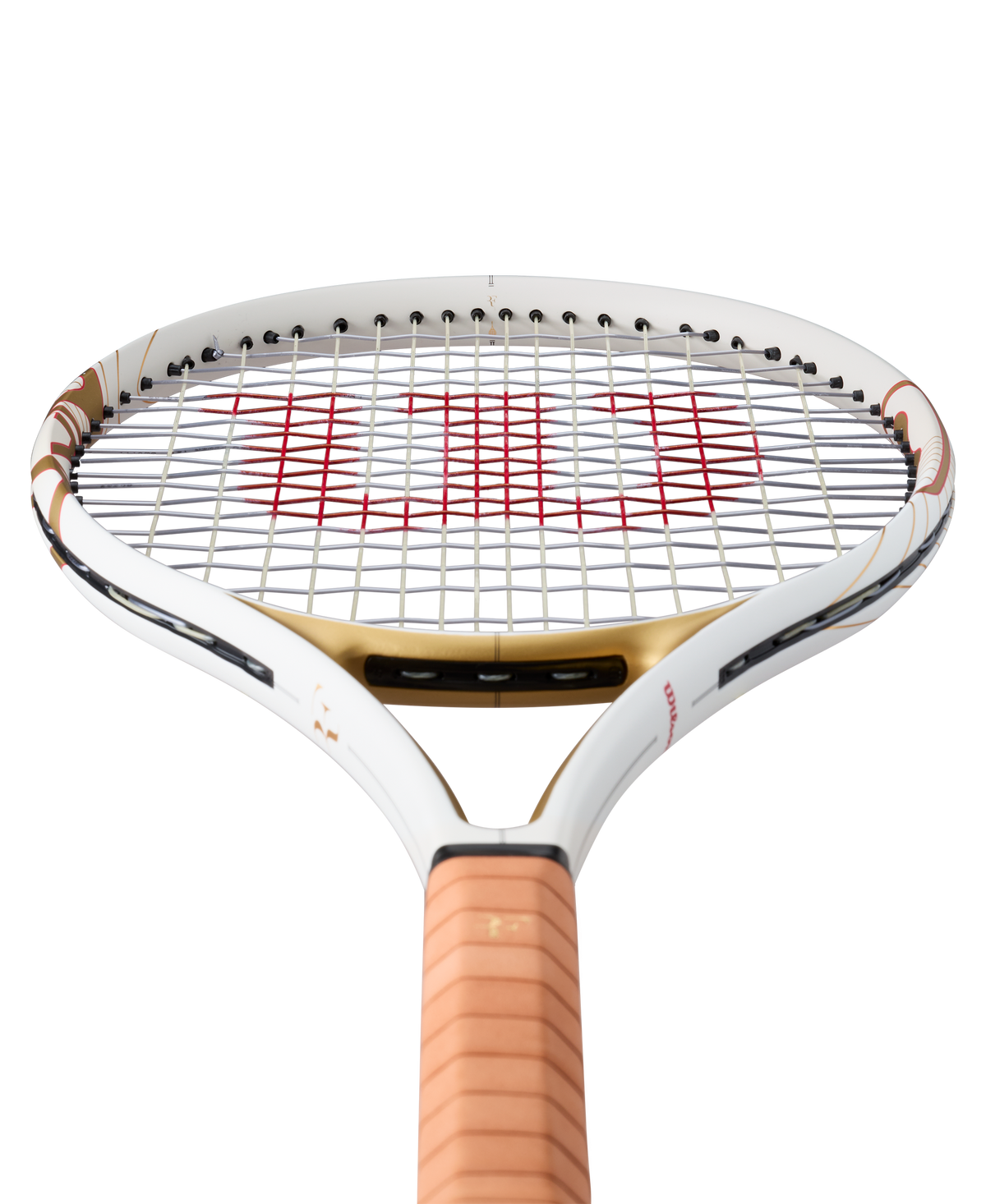 Wilson RF 01 Pro Hall of Fame Tennis Racket Unstrung, White/Gold - alternate view 2