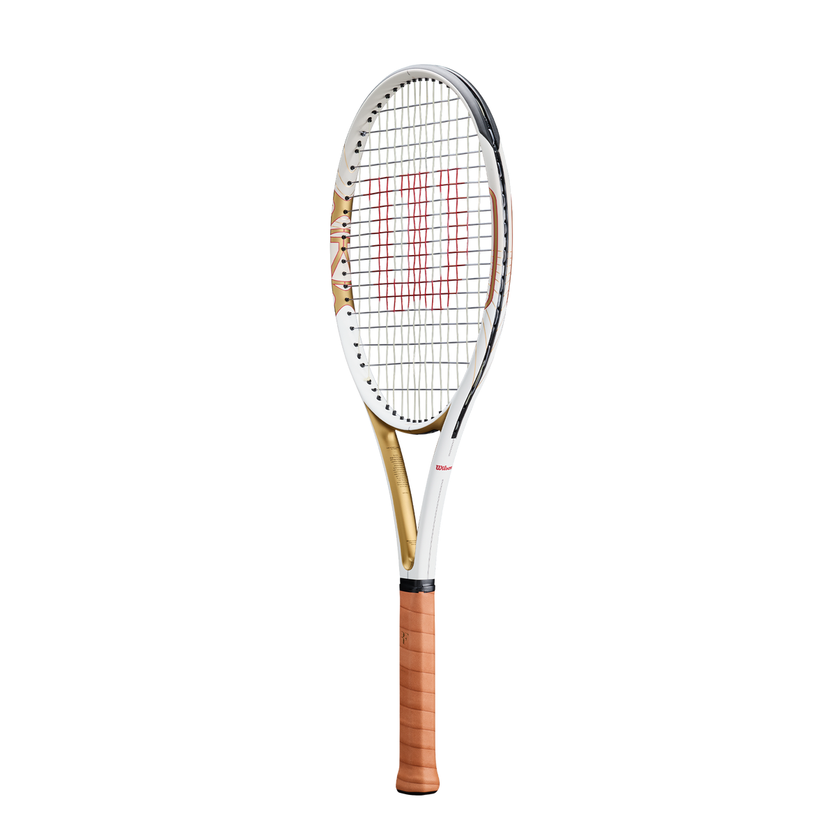 Wilson RF 01 Pro Hall of Fame Tennis Racket Unstrung, White/Gold - alternate view 1