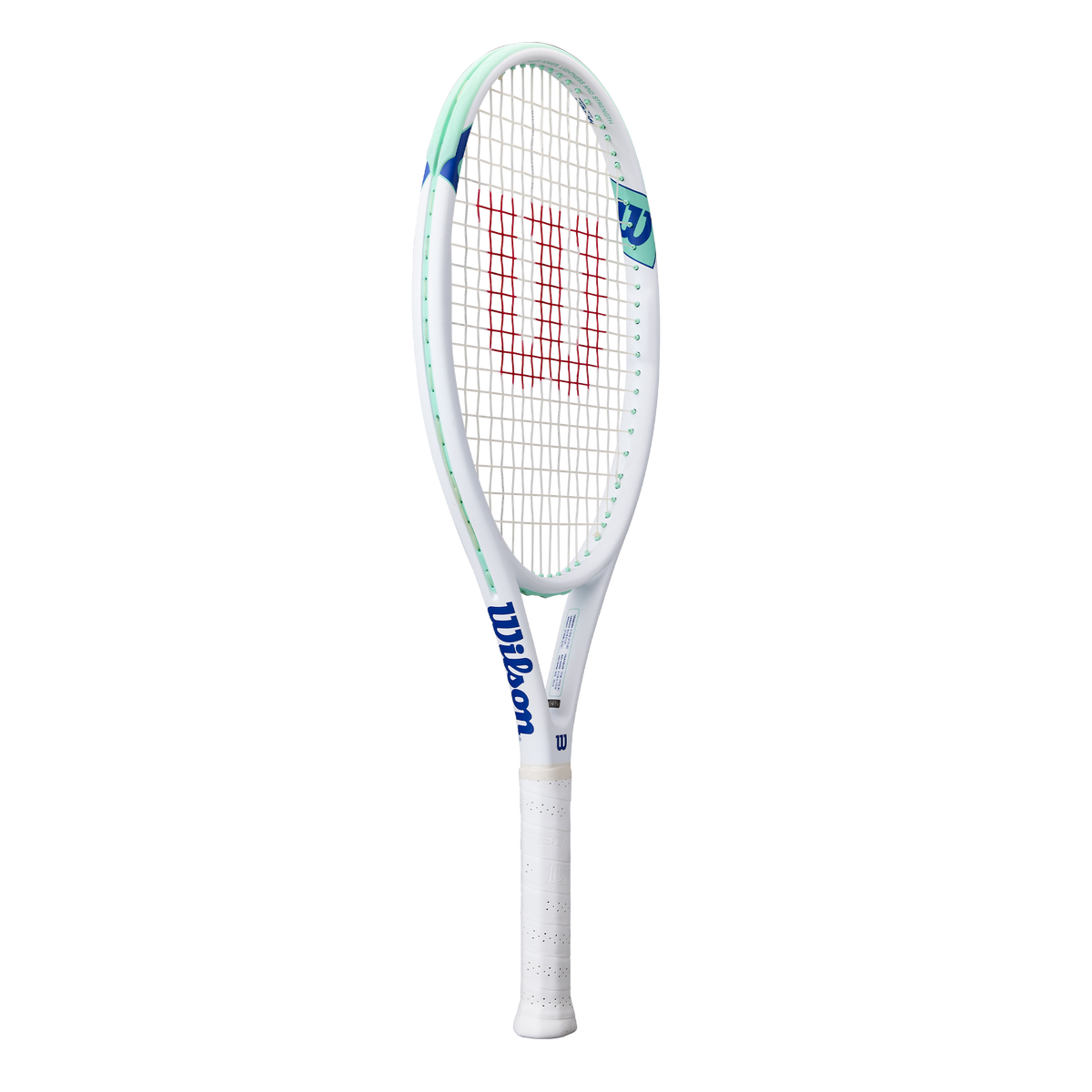 Wilson Hyper Hammer 5.3 Tennis Racket Strung, 115 sq in Oversize, White/Teal - main view