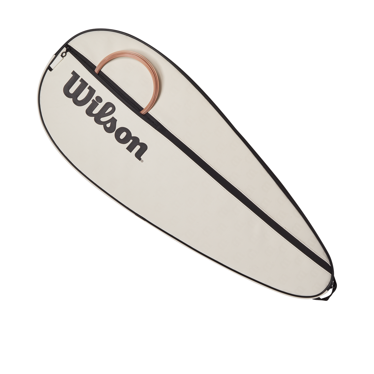 Wilson Premium Tennis Racket Cover, Holds 1 Racket, Cream - alternate view 2