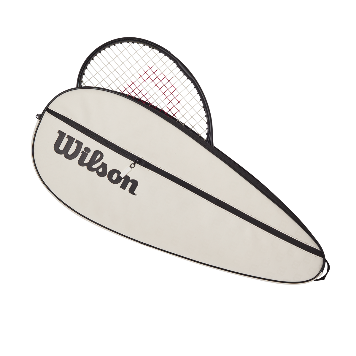 Wilson Premium Tennis Racket Cover, Holds 1 Racket, Cream - alternate view 3