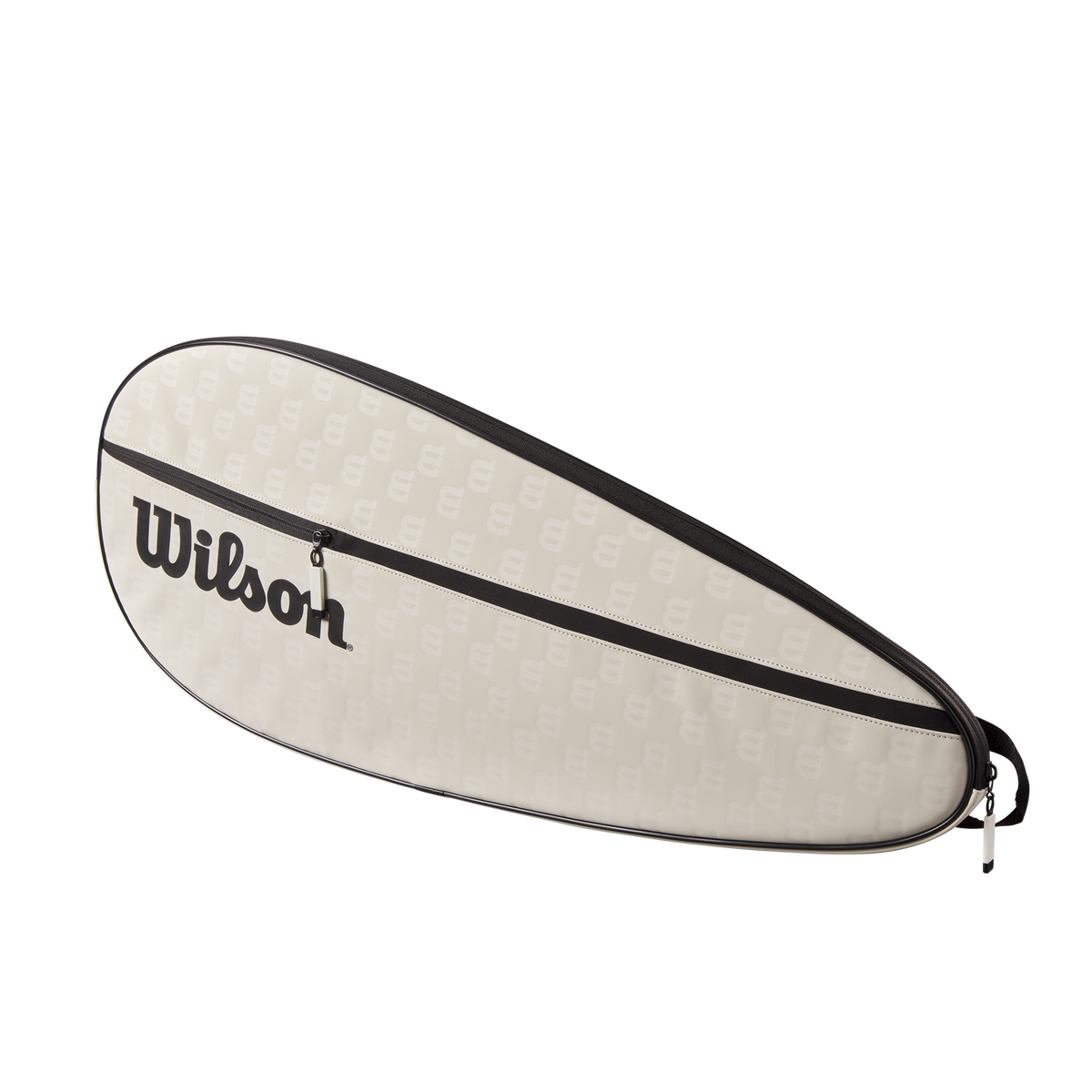 Wilson Premium Tennis Racket Cover, Holds 1 Racket, Cream - main view
