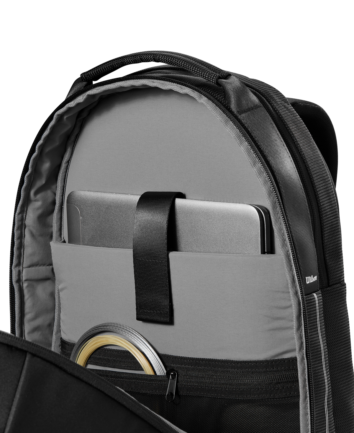 Wilson RF Tennis Backpack, Holds 2 Rackets, Black - alternate view 8