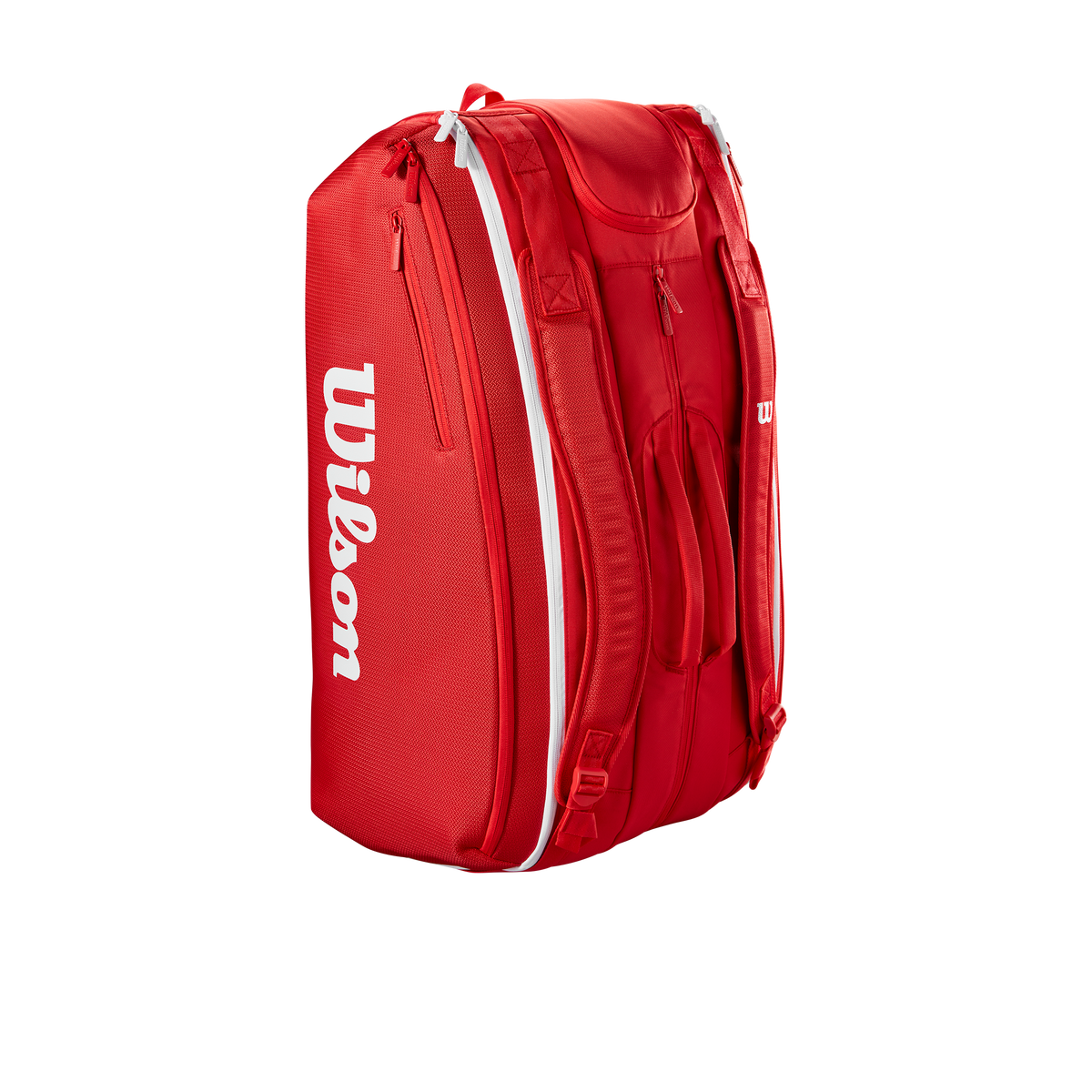 Wilson Super Tour 15 Pack Tennis Racket Bag, Red/White - alternate view 2