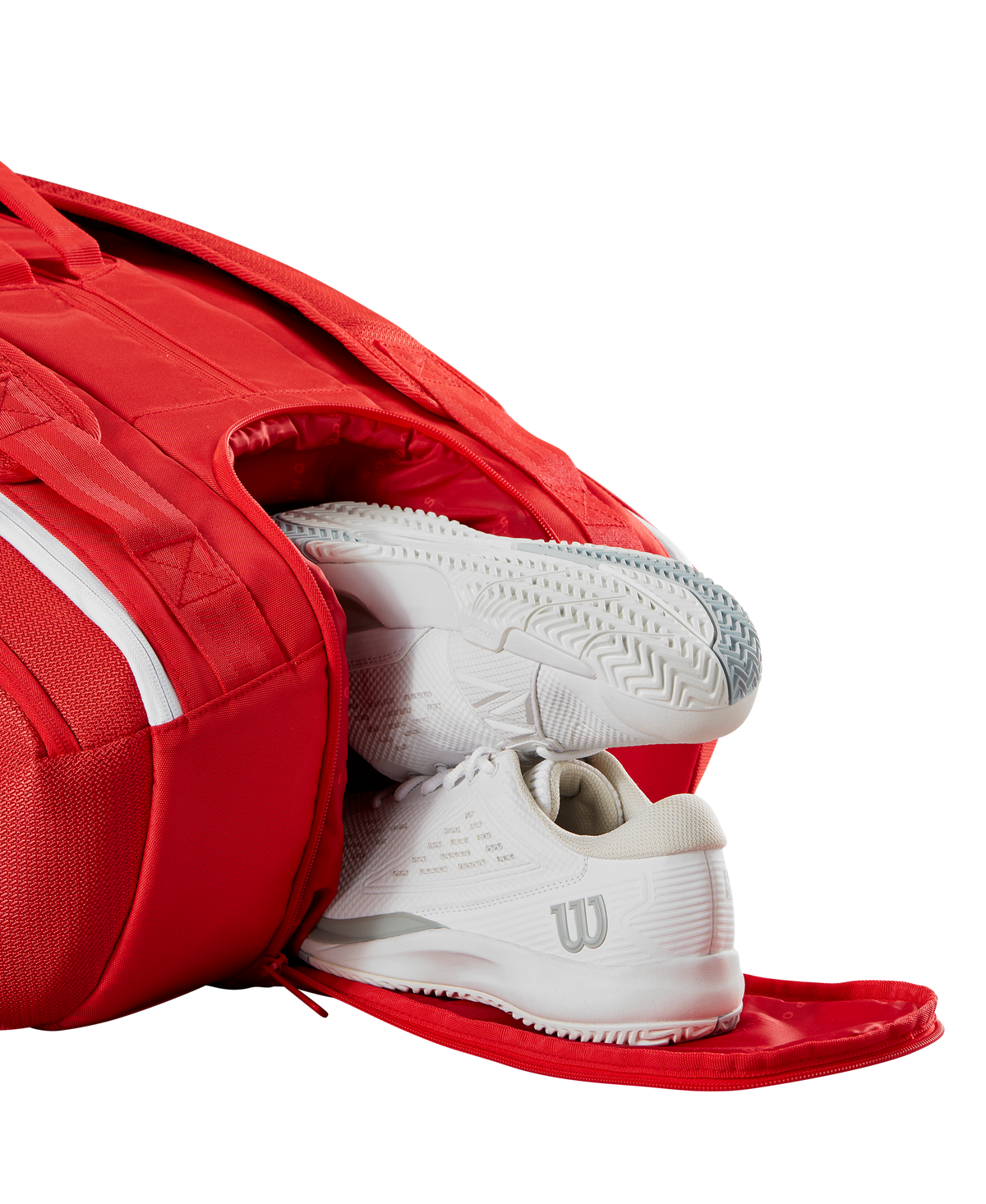 Wilson Super Tour 15 Pack Tennis Racket Bag, Red/White - alternate view 8