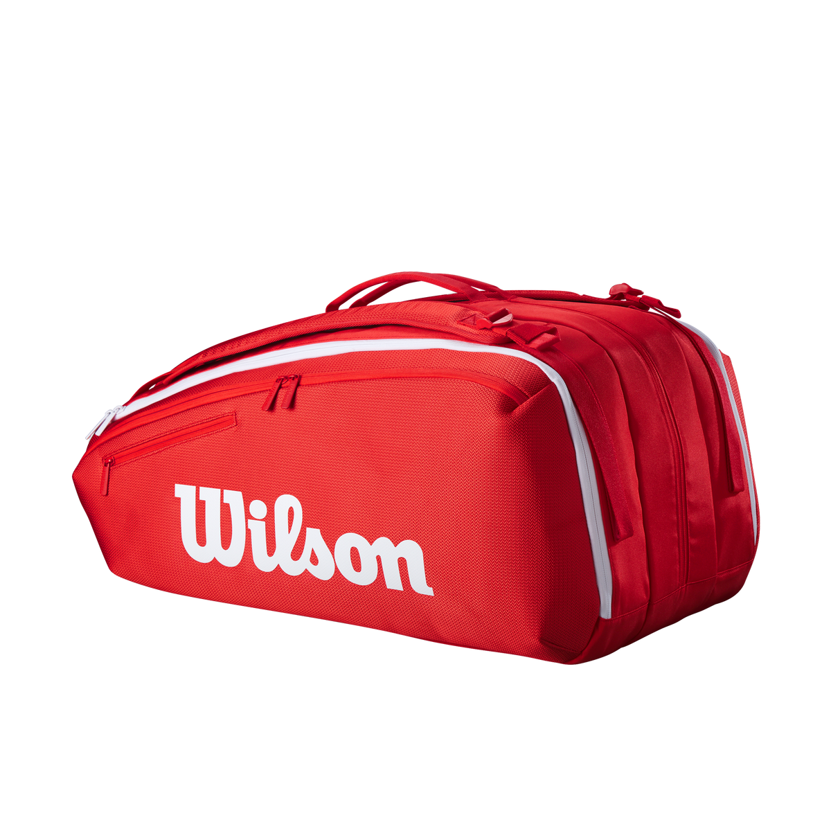 Wilson Super Tour 15 Pack Tennis Racket Bag, Red/White - alternate view 1