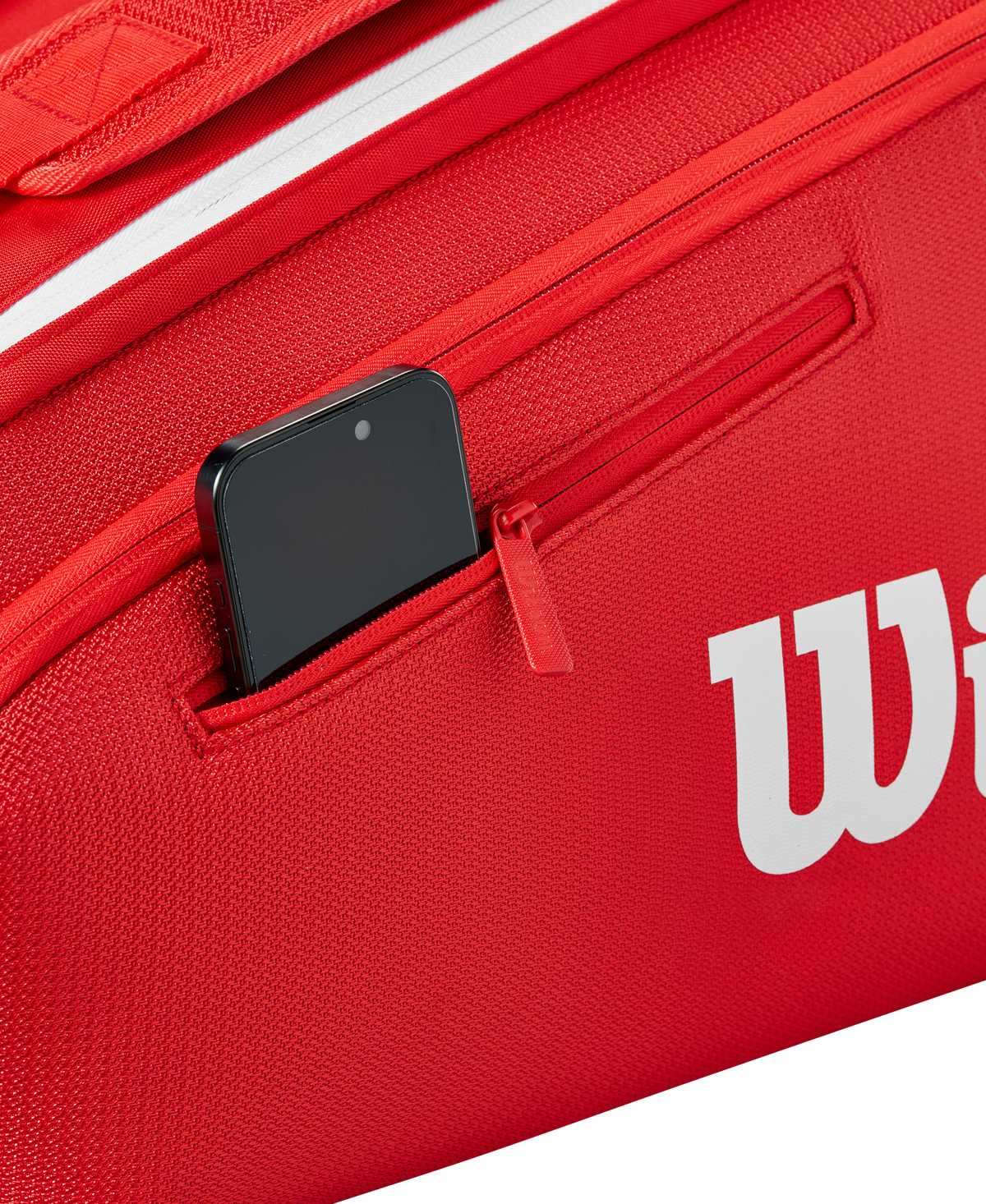 Wilson Super Tour 9 Pack Tennis Racket Bag, Red/White - alternate view 4