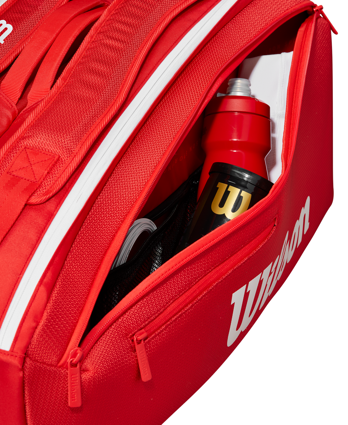 Wilson Super Tour 9 Pack Tennis Racket Bag, Red/White - alternate view 5