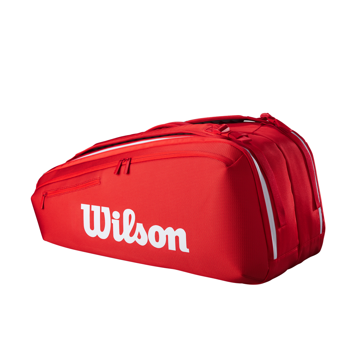 Wilson Super Tour 9 Pack Tennis Racket Bag, Red/White - alternate view 1