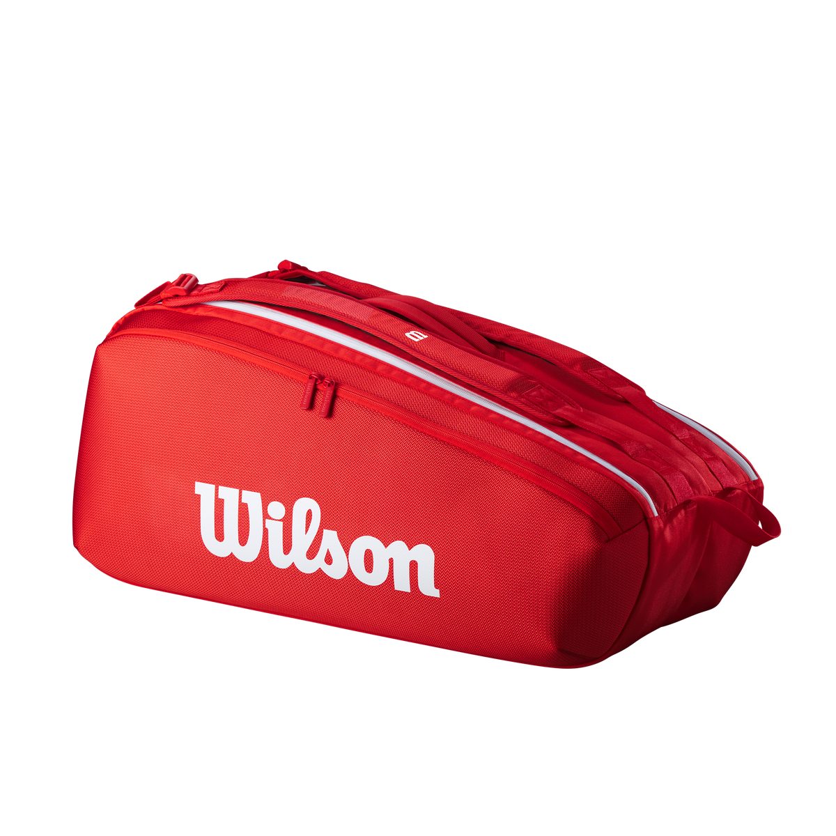 Wilson Super Tour 9 Pack Tennis Racket Bag, Red/White - main view